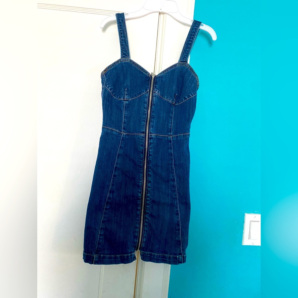 HM dress of girls size 4 color blue good condition